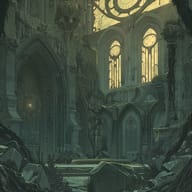 an example of an image generated in MidJourney using the prompt with the --sref 742595086, ranked 17th among the user favorites on this website.