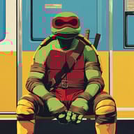 an example of an Red style image generated in MidJourney using the prompt with the --sref 853226782, ranked 27th among the user favorites on this website.