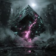 an example of an Cyberpunk style image generated in MidJourney using the prompt with the --sref 887192304, ranked 18th among the user favorites on this website.