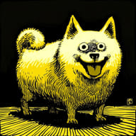 an example of an image generated in MidJourney using the prompt with the --sref 916548581, ranked 9th among the user favorites on this website.