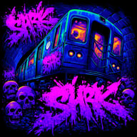 an example of an Purple style image generated in MidJourney using the prompt with the --sref 941361311, ranked 16th among the user favorites on this website.