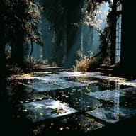 an example of an image generated in MidJourney using the prompt with the --sref 953344454, ranked 5th among the user favorites on this website.