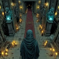 an example of an Manga art style image generated in MidJourney using the prompt with the --sref 983360414, ranked 10th among the user favorites on this website.
